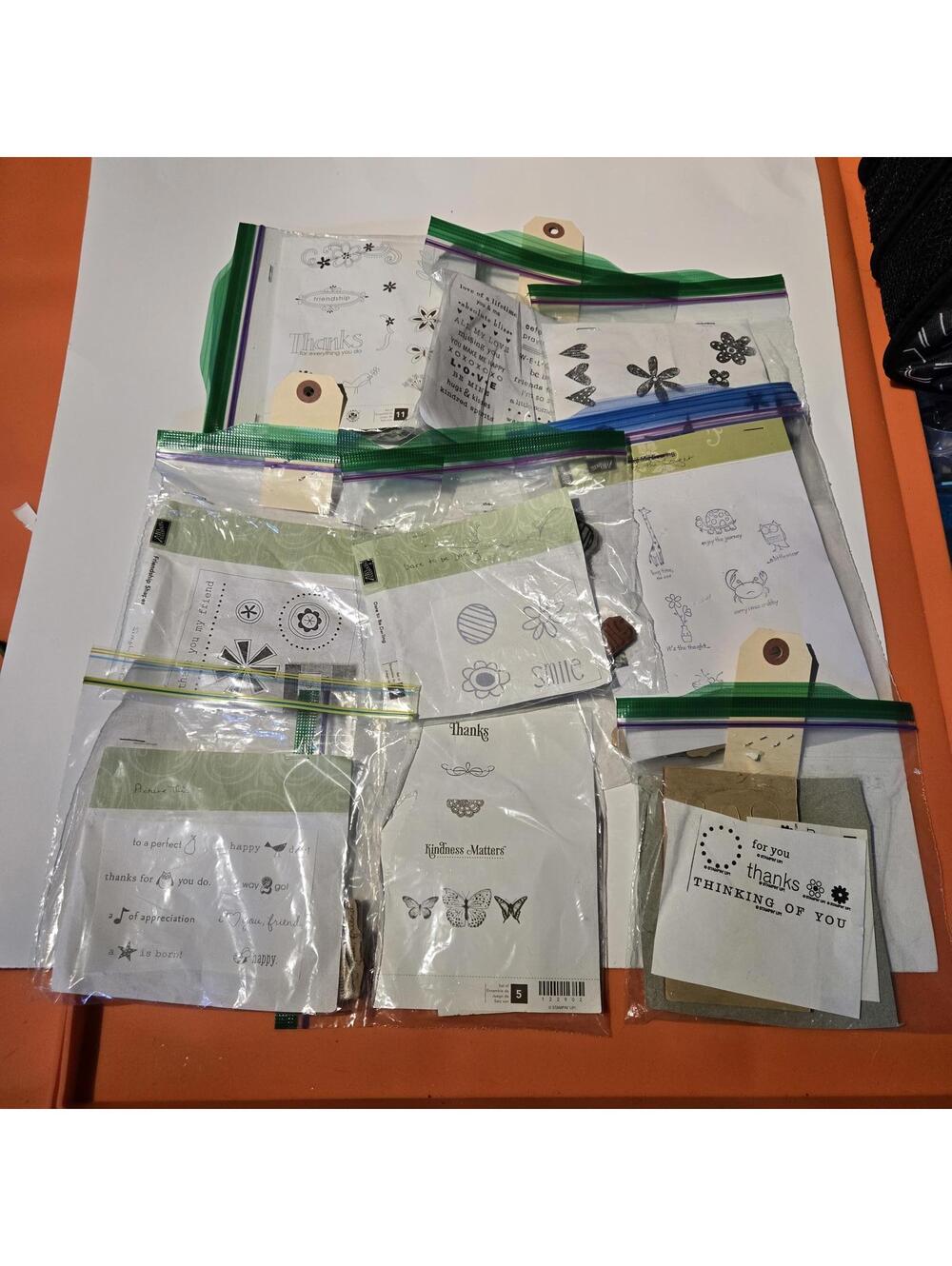 Stampin' Up! Clear Stamp Sets Lot of 10 - NO CASES